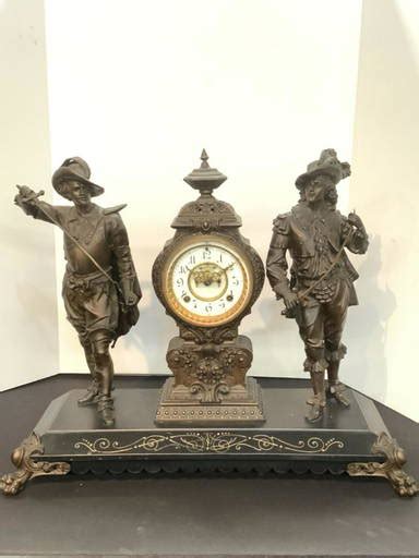 19th C Ansonia Mantle Clock Don Juan And Don Caesar