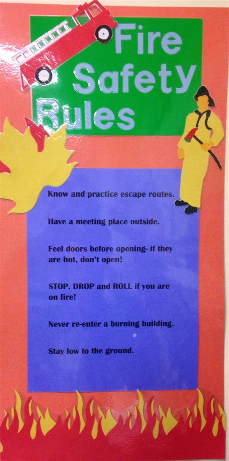 Fire Safety Rules Printable