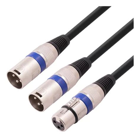 Cable Divisor Xlr Hembra De Pines A Xlr Macho En Y Dual X Cuotas