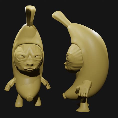 Fichier Stl Gratuit Banana Cat Printable 3d Model 🍌・plan Imprimable En