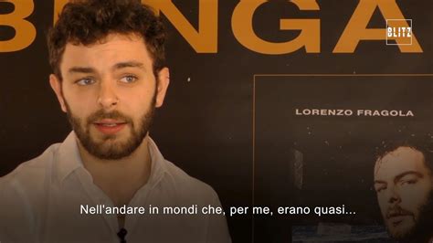 Lorenzo Fragola Presenta Il Nuovo Album Bengala Blitztv