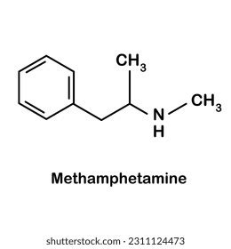 Formula Chemical Structure Amphetamine Vector Eps Stock Vector Royalty