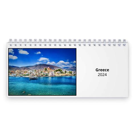 Greece 2025 Desk Calendar