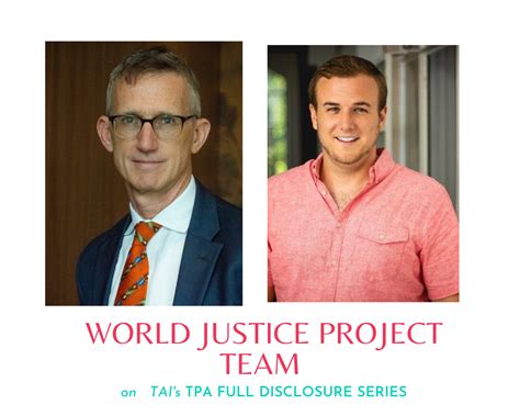 TPA Full Disclosure: World Justice Project Team talks expanding access