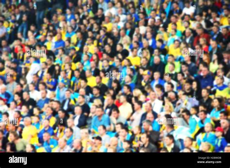 Blurred Crowd Of Spectators At The Stadium Stock Photo Alamy