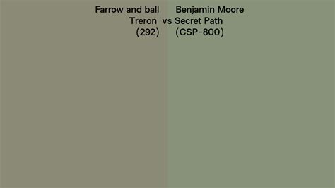 Farrow And Ball Treron 292 Vs Benjamin Moore Secret Path CSP 800