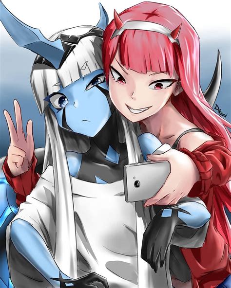 001 And 02 In Casual Clothes R Darlinginthefranxx