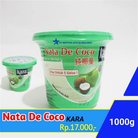 Jual Nata De Coco Kemasan Ember Kara Kg Shopee Indonesia