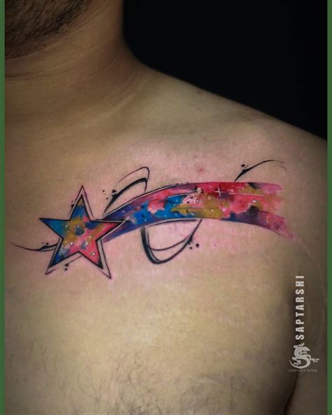 Update 77 Watercolor Star Tattoo Latest In Cdgdbentre