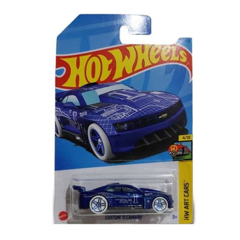 Hot Wheels Custom Camaro Blue Hw Art Cars Shopee M Xico