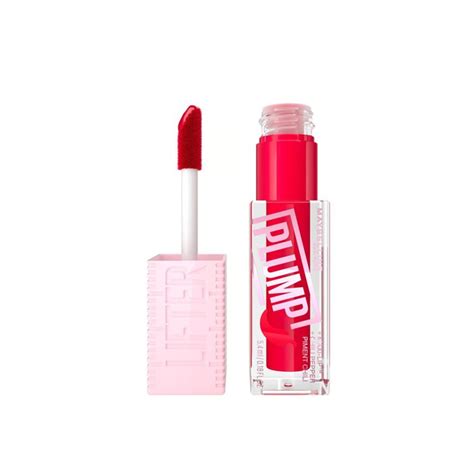 Maybelline New York Lifter Plump Lip Gloss 004 Red Flag Pinkpanda It