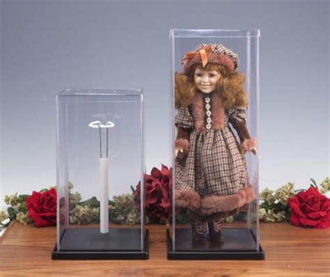 Display Cases Plastic Doll Covers With Stand Doll And Figurine