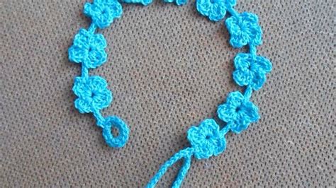 How To Crochet A Pretty Summer Flower Bracelet DIY Style Tutorial