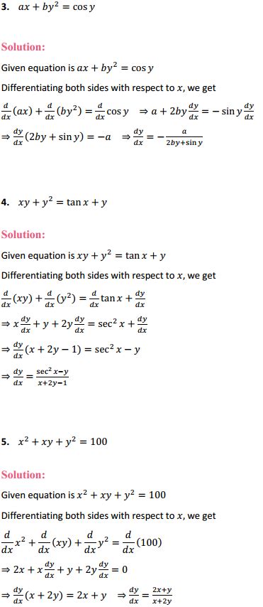 Ncert Solutions For Class Maths Chapter Continuity And