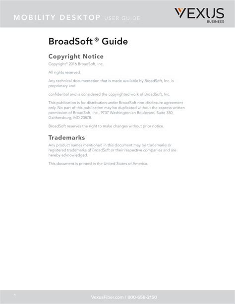 PDF BroadSoft Guide Vexus Fiber DOKUMEN TIPS