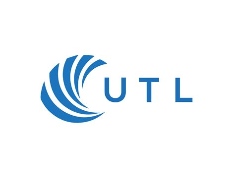 Utl Letra Logo Diseño En Blanco Antecedentes Utl Creativo Circulo