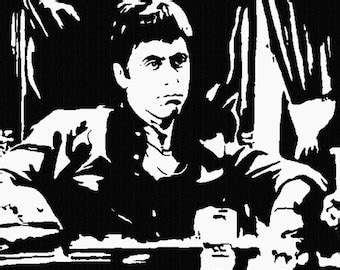 AL PACINO TONY Montana Scarface Modern Picture Hand Painted Etsy