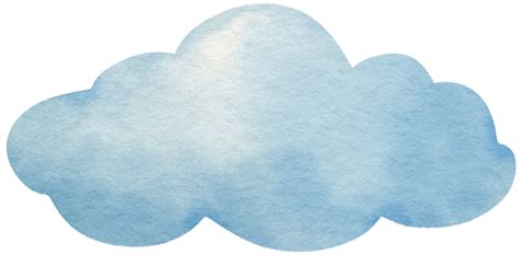 Nube Acuarela Pintada A Mano 9695342 PNG