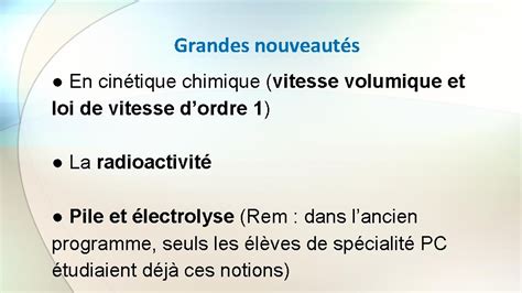 Enseignement De Spcialit Physique Chimie Terminale Cycle Terminal