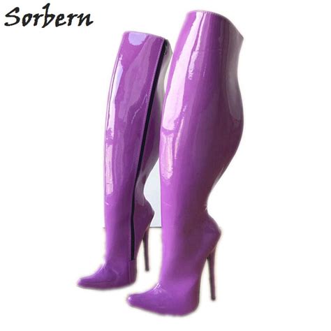 Sorbern 18cm Salto Alto Joelho Botas Altas Para Mulher Stiletto 65cm