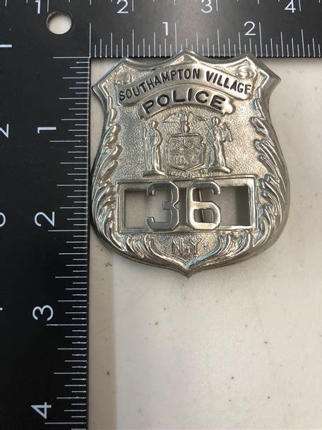 Southampton Village Ny Police Badge