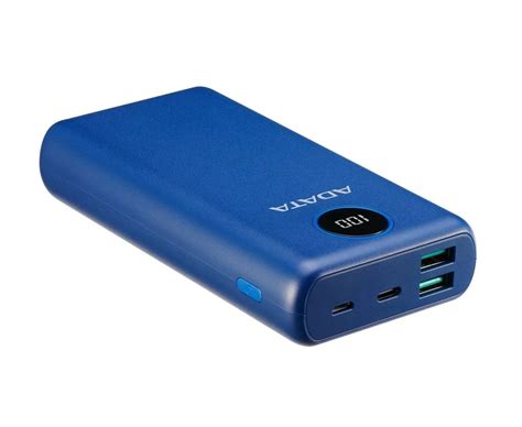 Power Bank ADATA color Azul 20000mah P20000qcd Batería Portátil Tipo C