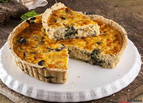 Quiche De Bacalhau Espinafres Teleculin Ria Receita Bacalhau