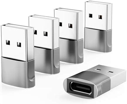 Amazon KAKAPOZO Lightning Female To USB C Male Adapter 4 Pack 27W