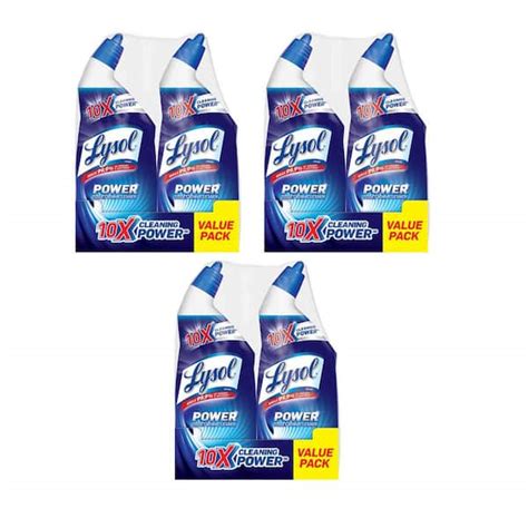 Lysol 24 Oz Power Toilet Bowl Cleaner 2 Count 3 Pack 19200 79174 3 The Home Depot