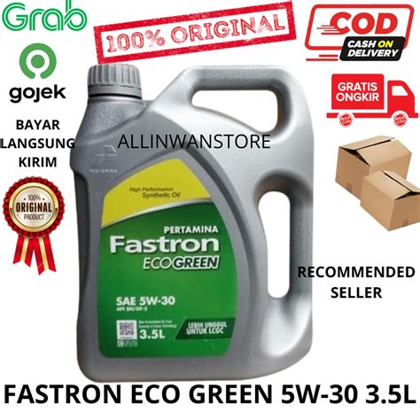 Jual Oli Pertamina Fastron Eco Green Sae W Fastron Ecogreen Sae W