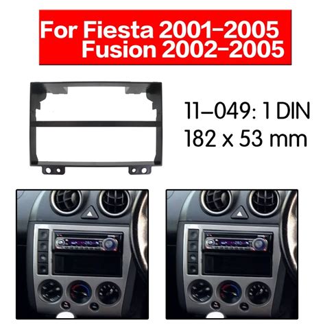 Car Radio Fascia Multimedia Frame Kit For Ford Fiesta Facia