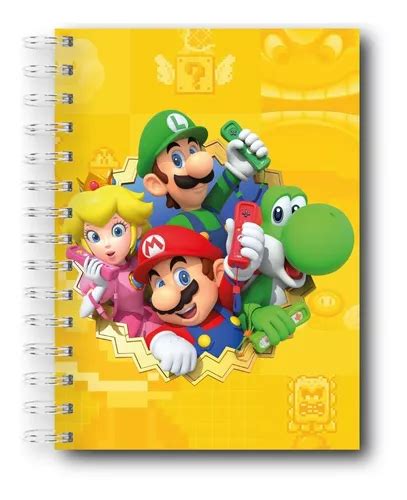 Cuaderno De Mariobross Separador A Tono Personajes Cuotas sin interés