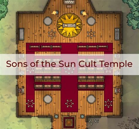 Sons of the Sun Cult Temple - 20 x 16 - Cthulhu Architect