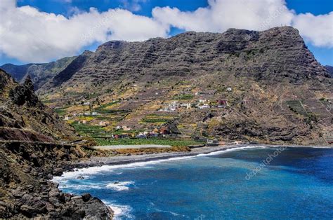 Playa Santa Catalina Pescante De Hermigua La Gomera Island Canary