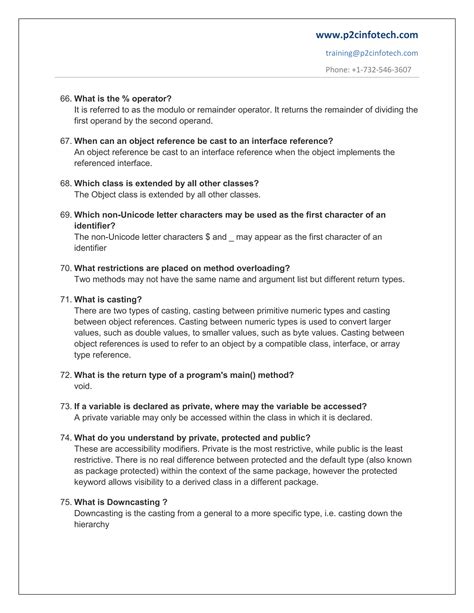 Basic Java Important Interview Questions And Answers To Secure A Job Pdf