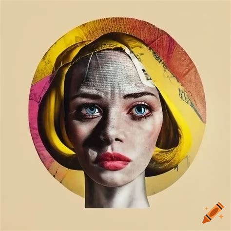 Hannah höch collage with photorealistic images of women and detailed