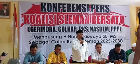 Koalisi Sleman Bersatu Resmi Dukung Harda Kiswaya Di Pilkada Sleman