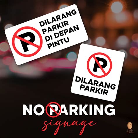 Jual Papan Peraturan Dilarang Parkir Akrilik Shopee Indonesia