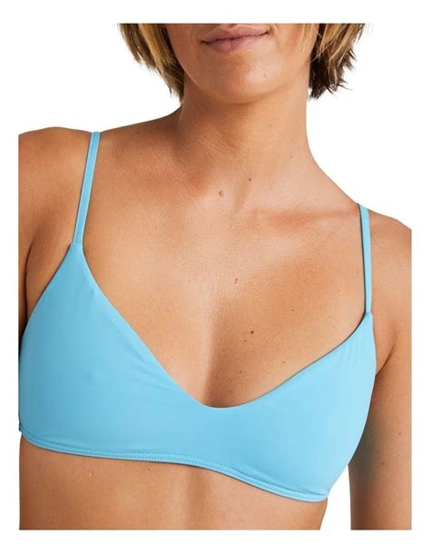 Billabong Sol Searcher V Bralette Bikini Top In Blue MYER