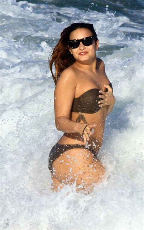 DEMI LOVATO In Bikini At A Beach In Brazil HawtCelebs
