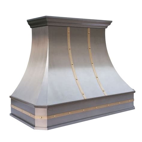 Stainless And Brass Custom Range Hood By World Coppersmith Alltherage