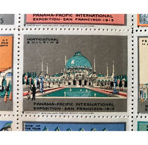 Official Poster Stamps Of The Panama Pacific International Exposition