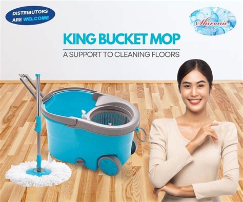 Plastic SHIVONIC KING BUCKET MOP For Cleaning Size Free Size At Rs