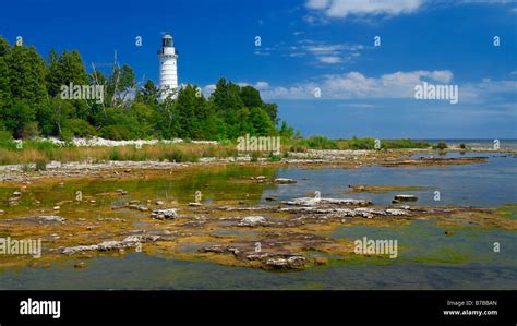 The Cana Island Tower Cana Island Lighthouse Near Baileys Harbor Door