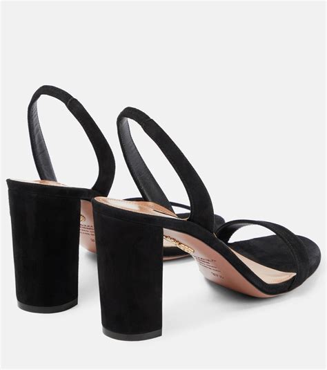 Aquazzura So Nude Suede Sandals Aquazzura