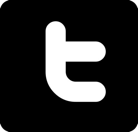 Black Twitter Logo PNG Clipart | PNG Mart