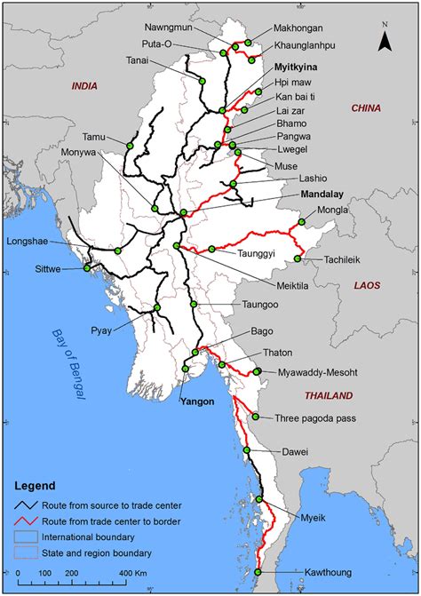 Myanmar Railway Map