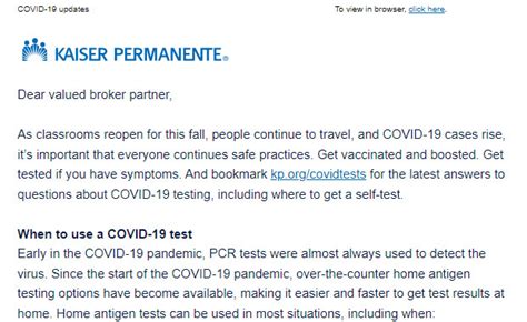 Kaiser Permanente: Answers to COVID-19 Self-test Questions