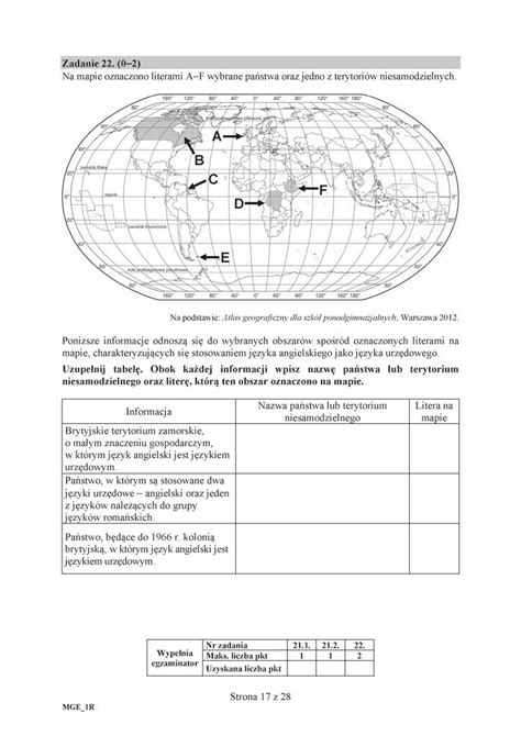 Matura Geografia Poziom Rozszerzony Arkusze Egzaminacyjne