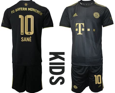 Kinder Fc Bayern M Nchen Away Trikot Schwarz Mit Aufdruck San